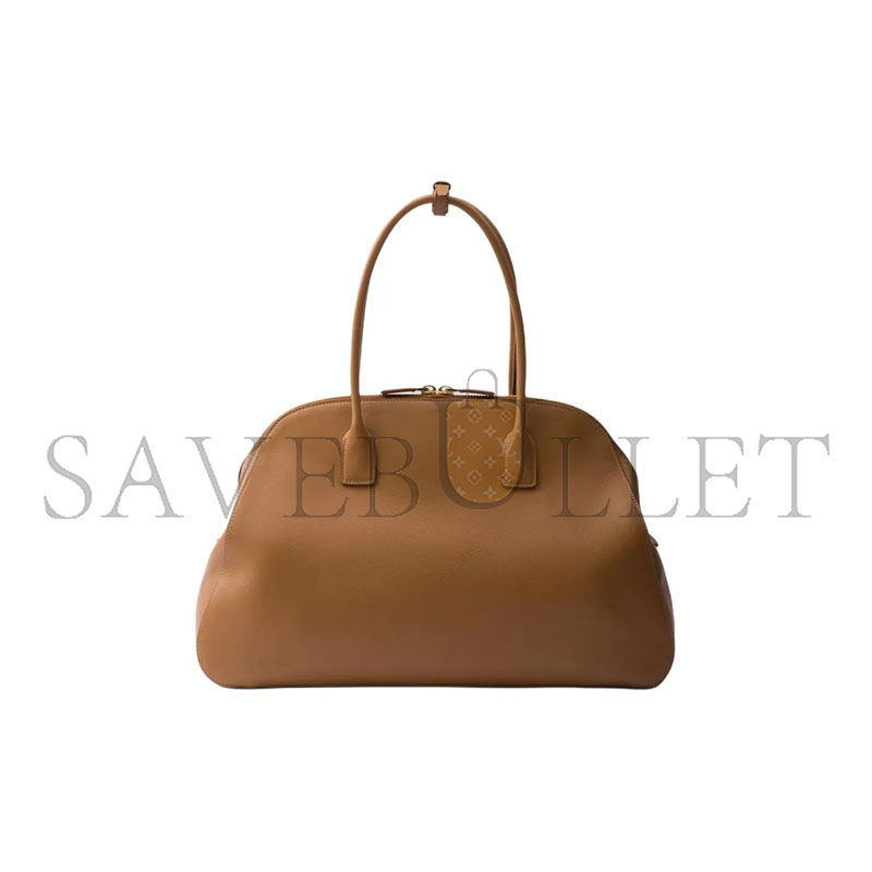 Pra*a large leather handbag 1bg506 (48*30.5*13cm)